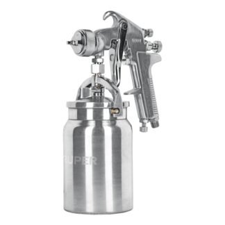 Pistola p/pintar succión HVHP vaso alum, 1.8mm, 3 vál Truper PIPI-320
