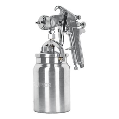 Pistola p/pintar succión HVHP vaso alum, 1.8mm, 3 vál Truper PIPI-320