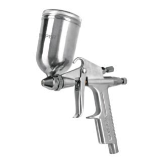 Pistola compacta p/retoque LVMP vaso alum, 0.5 mm, Truper PIPI-400