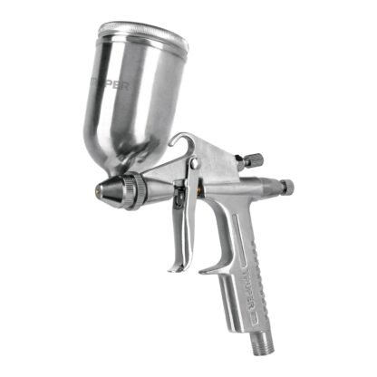 Pistola compacta p/retoque LVMP vaso alum, 0.5 mm, Truper PIPI-400