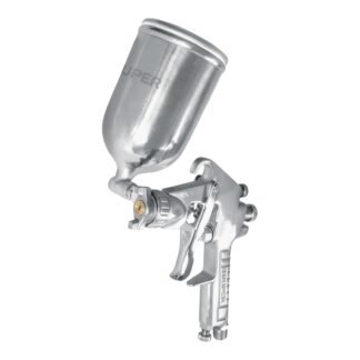Pistola p/pintar gravedad LVMP vaso aluminio, 1.4 mm, Truper PIPI-420