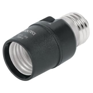 Portalámpara de PVC, con sensor de luz, Volteck POBA-19