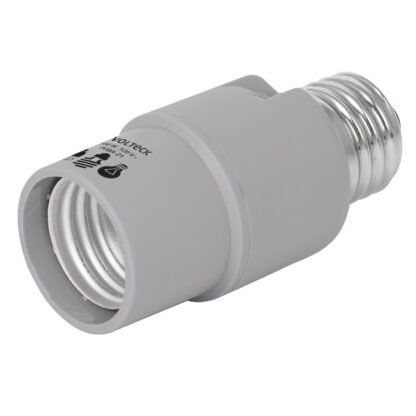 Portalámpara con sensor de luz, Volteck POBA-21