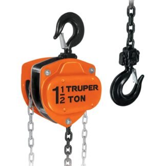 Polipasto de cadena de 1-1/2 ton, Truper POL-1-1/2