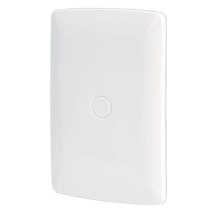 Placa de ABS, ciega, línea Italiana, color blanco, Volteck PPC-IB
