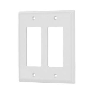 Placa 2 ventanas, de policarbonato, línea Classic, Volteck PPDO-CL