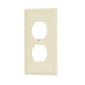 Placa de ABS dúplex, Standard, marfil, Volteck PPDO-S