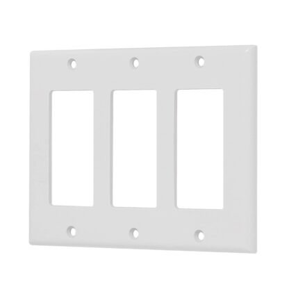 Placa 3 ventanas, de policarbonato, línea Classic, Volteck PPTR-CL