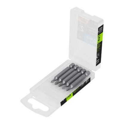 Estuche con 5 puntas de cruz PH0 largo 2', Truper Expert PUDE-1200