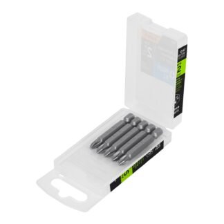 Estuche con 5 puntas de cruz PH2 largo 2', Truper Expert PUDE-1202