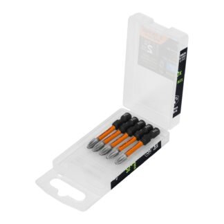 Estuche con 5 puntas de cruz PH2 de impacto largo 2', Expert PUDE-1202I