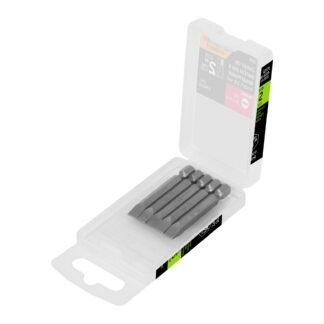 Estuche con 5 puntas planas de 1/4' largo 2', Truper Expert PUDE-3225