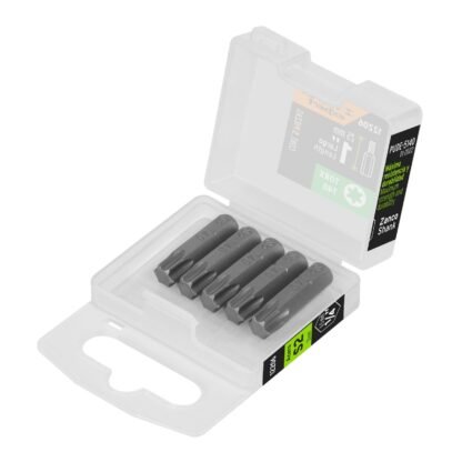 Estuche con 5 puntas torx T40 largo 1', Truper Expert PUDE-5140