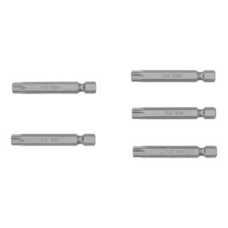 Estuche con 5 puntas torx T40 con seguro largo 2', Expert PUDE-6240
