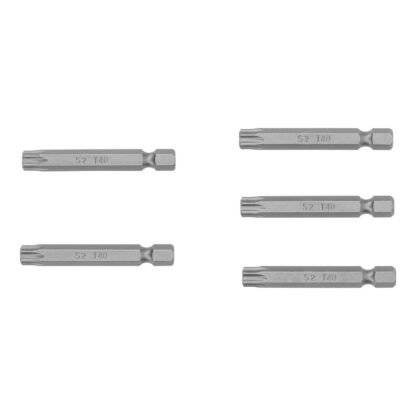 Estuche con 5 puntas torx T40 con seguro largo 2', Expert PUDE-6240