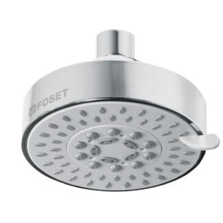 Regadera cromo 4'con 5 funciones, sin brazo, Foset R-202S