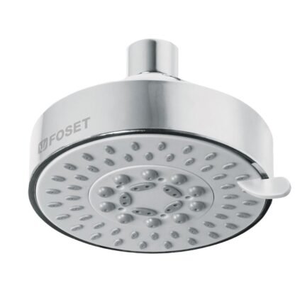 Regadera cromo 4'con 5 funciones, sin brazo, Foset R-202S