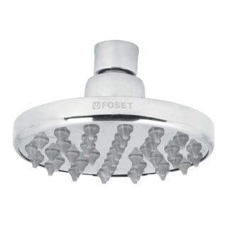 Regadera cromo 4' plato redondo, sin brazo, Foset R-204S