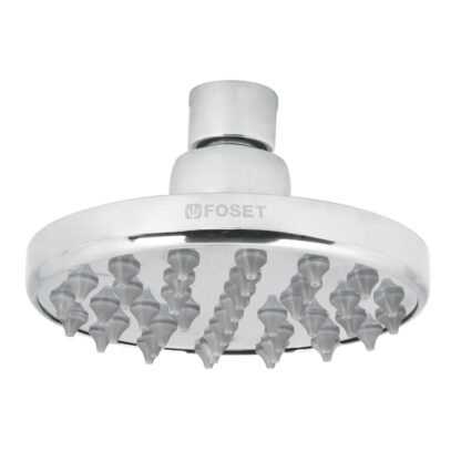 Regadera cromo 4' plato redondo, sin brazo, Foset R-204S