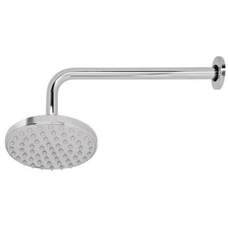 Regadera cromo 6' plato redondo, con brazo, Foset R-206