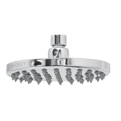 Regadera cromo 6' plato redondo, sin brazo, Foset R-206S