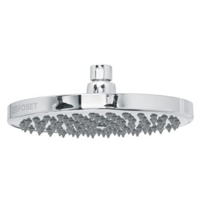Regadera cromo 8' plato redondo, sin brazo, Foset R-208S