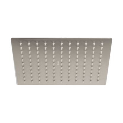 Regadera satín 10' plato cuadrado delgado sin brazo, Foset R-310SN