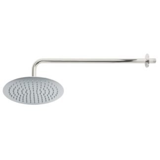 Regadera cromo 10' plato redondo delgado con brazo, Foset R-311