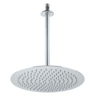 Regadera cromo 12' plato redondo delgado con brazo, Foset R-313