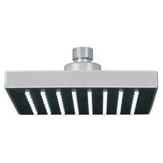 Regadera cuadrada ABS 6' acabado cromo sin brazo, Foset R-404S
