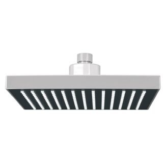 Regadera cuadrada ABS 8' acabado cromo sin brazo, Foset R-405S