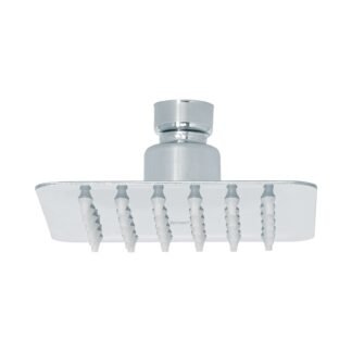 Regadera cuadrada 4', acero inox, sin brazo, cromo, Túbig R-413S