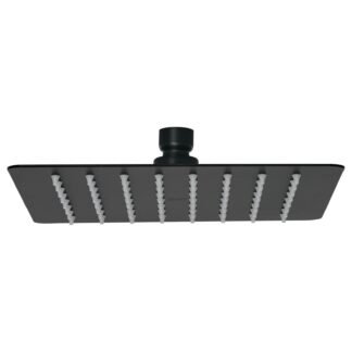 Regadera cuadrada 8', acero inox, sin brazo, negro, Túbig R-415SM