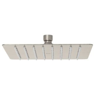 Regadera cuadrada 8', acero inox, sin brazo, satín, Túbig R-415SN