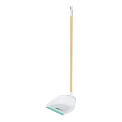 Recogedor plástico con bastón de madera, Klintek RECO-11B