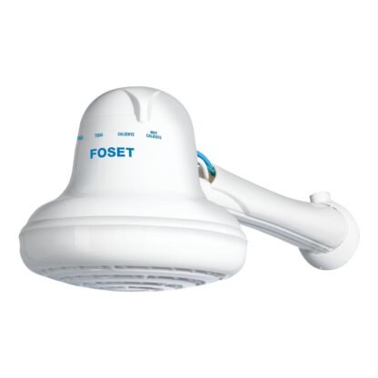 Regadera eléctrica de 4 temperaturas, 6-1/2', Blanca, Foset REGEL-6