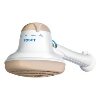 Regadera eléctrica de 4 temperaturas, 6-1/2', Beige, Foset REGEL-6B