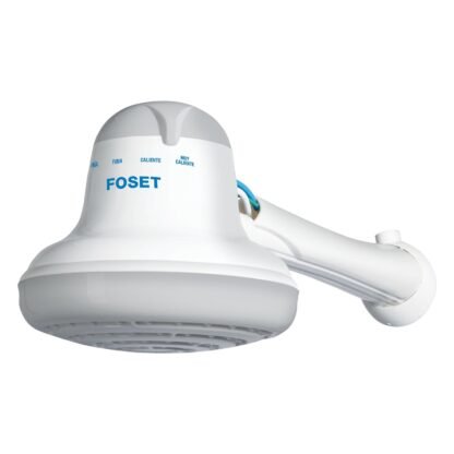 Regadera eléctrica de 4 temperaturas, 6-1/2', Gris, Foset REGEL-6G