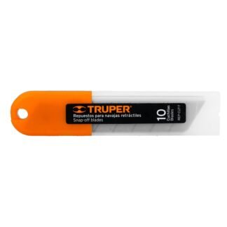 Estuche con 10 cuchillas SK4 de 25 mm para cutter, Truper REP-CUT-7