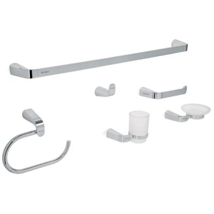 Juego de 6 accesorios para baño acabado cromo, Foset RIA-7000