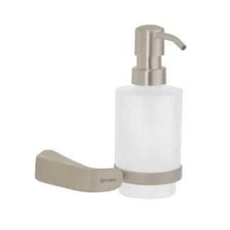 Dispensador de jabón a pared de latón satinado, Foset RIA-75N