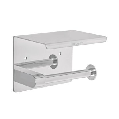 Portarrollo cromo con soporte para celular, Foset RIA-84