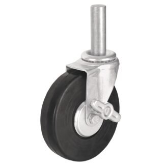 Rodaja hule 6' con espiga sólida y freno, carga 125 kg RO-1427F
