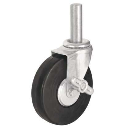 Rodaja hule 6' con espiga sólida y freno, carga 125 kg RO-1427F