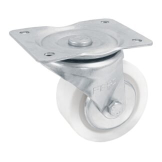 Rodaja de polietileno 4' placa giratoria, con balero, Fiero RO-228