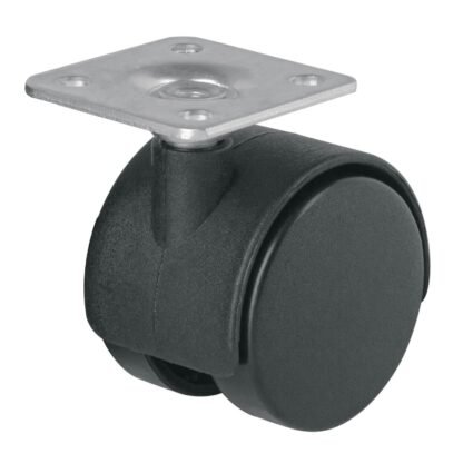 Rodaja tipo yoyo de 40 mm con placa, sin freno, Fiero ROY-40