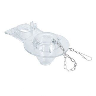 Sapo para WC de 2', PVC transparente con cadena inoxidable SA-008