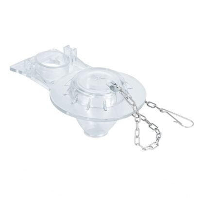 Sapo para WC de 2', PVC transparente con cadena inoxidable SA-008
