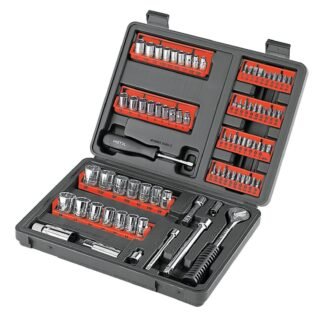 Juego de 81 herramientas 1/4' y 3/8' para mecánico, Pretul SET-90