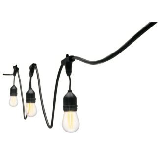 Serie de 7.3 m con 12 luces de LED para exterior, Volteck SL-7L